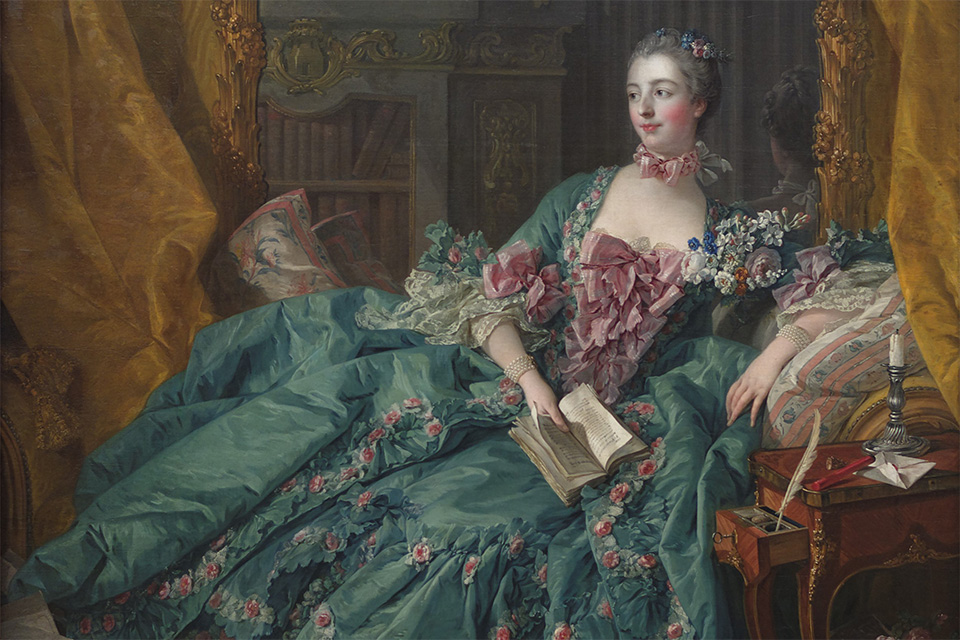 A portrait of Madame de Pompadour by Francois Boucher