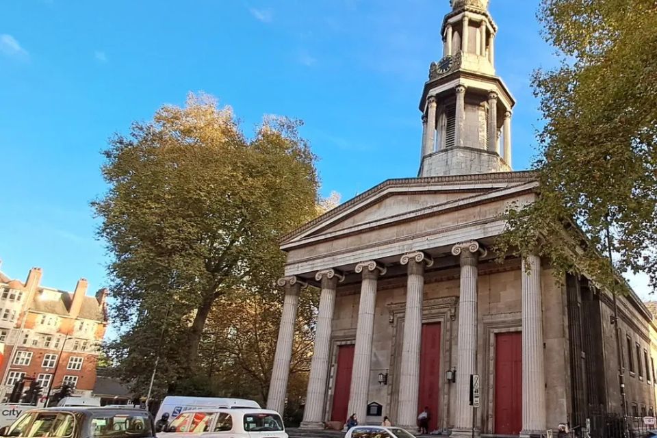 A stone building against a blue sky